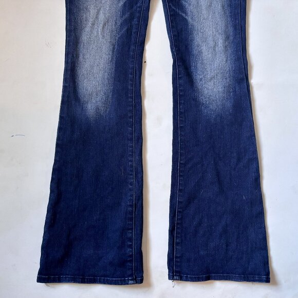 American Eagle Dark Wash Boot Cut Low Rise Denim - Picture 3 of 6